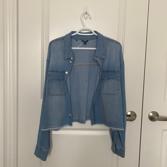 David Bitton Cotton Chambray Button Up - Picture 7 of 16